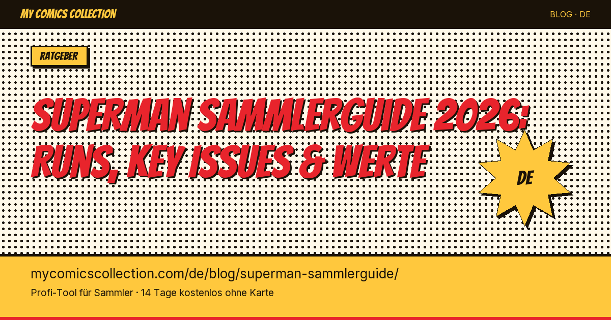 Superman Sammlerguide: 85 Jahre Man of Steel sammeln — Artikel-Illustration