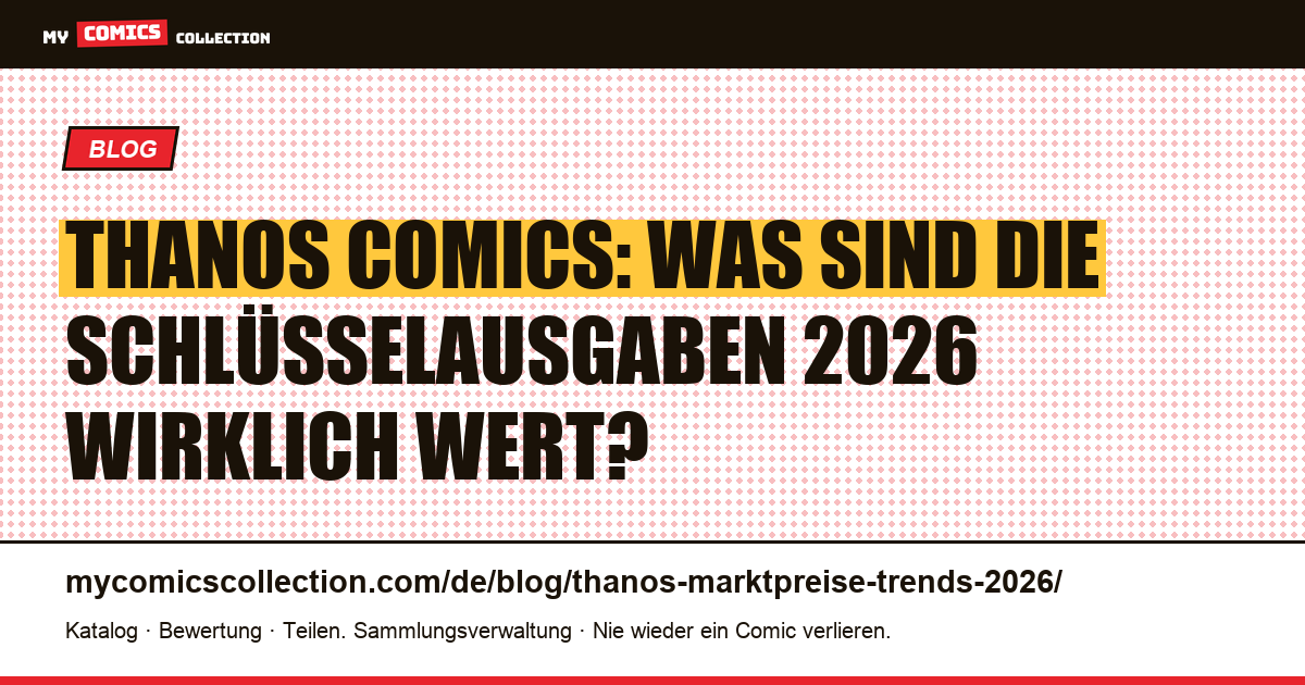 Thanos 2026: reale Marktpreise und Trends, Artikelillustration