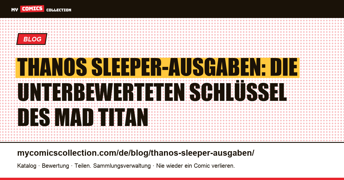 Thanos: die sekundären Ausgaben, die einen Blick wert sind, Artikelillustration