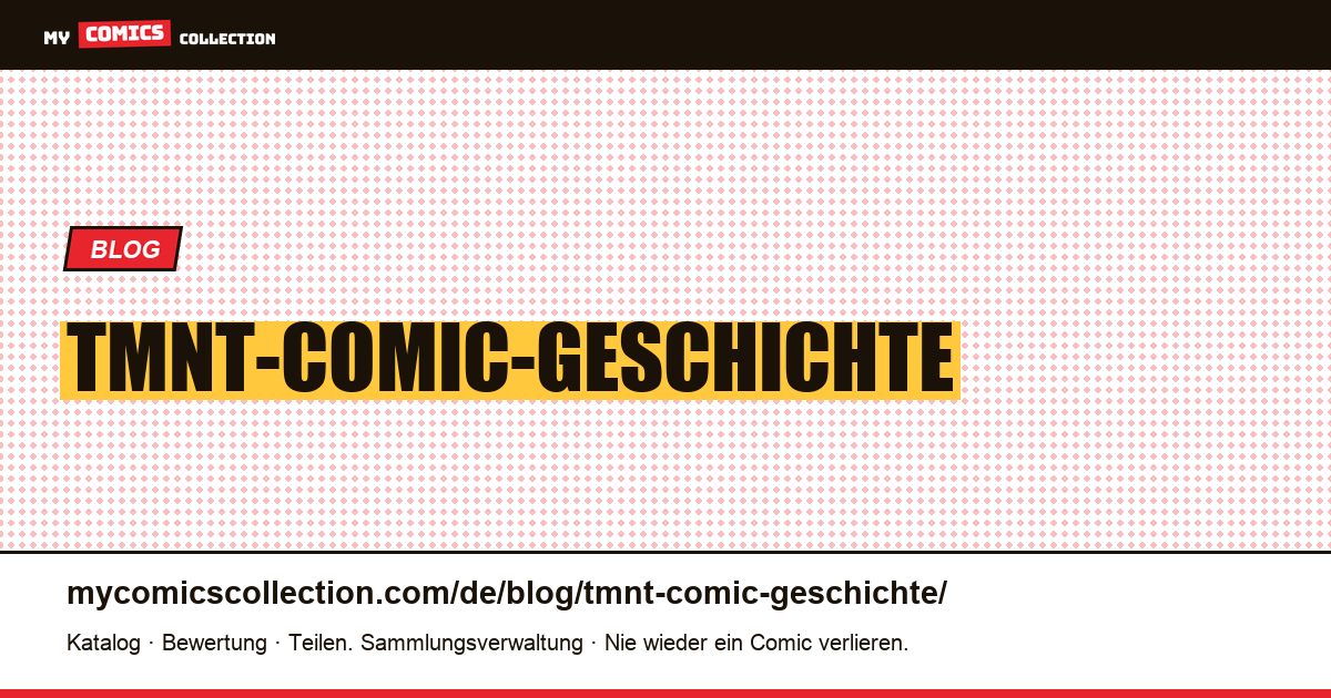 Tmnt-Comic-Geschichte — Artikelillustration