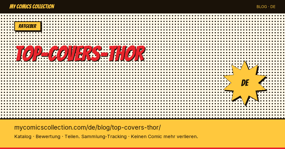 Top Covers Thor — Artikelillustration