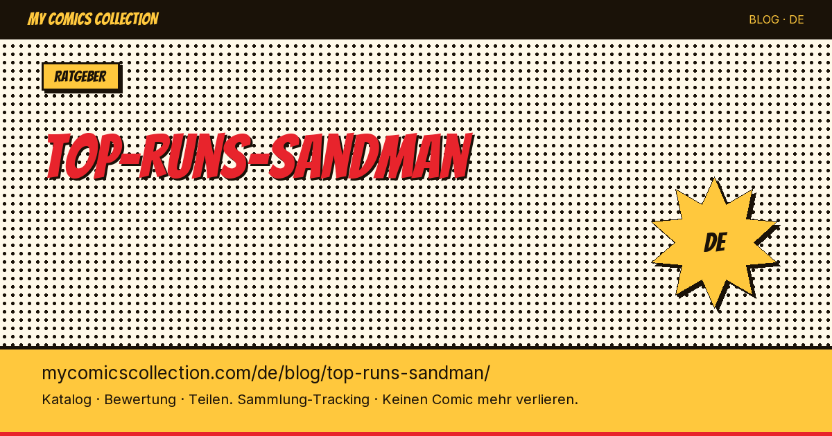 Top-Runs zu Sandman — Artikelillustration