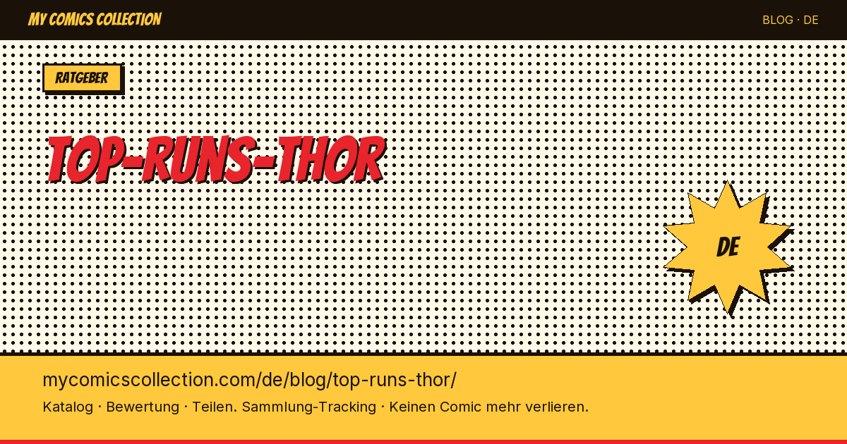 Top Thor-Runs: Die besten Storylines — Artikelillustration