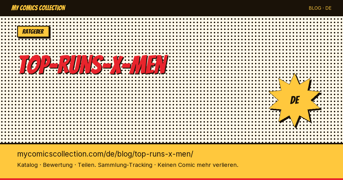 Die besten X-Men-Runs — Artikelillustration