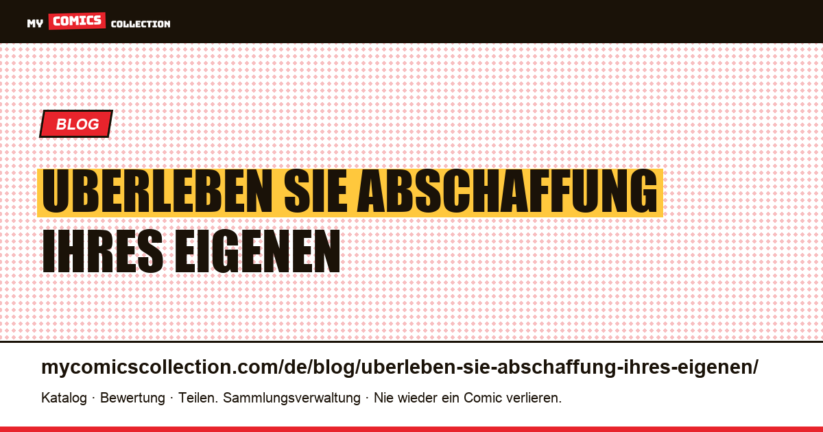 Überleben Sie die Abschaffung Ihres eigenen Universums — Artikelillustration