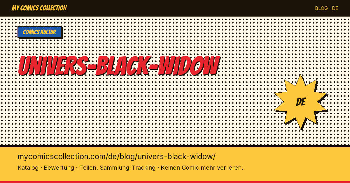 Die Welt von Black Widow — Artikelillustration