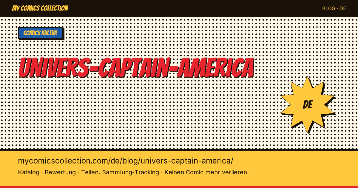 Das Universum von Captain America — Artikelillustration