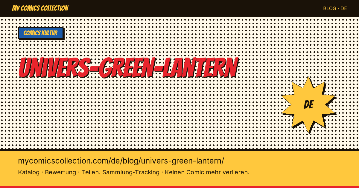 Das Green-Lantern-Universum — Artikelillustration