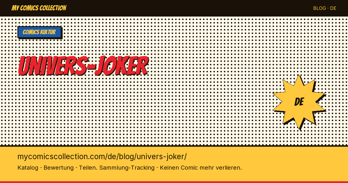 Die Welt des Jokers — Artikelillustration