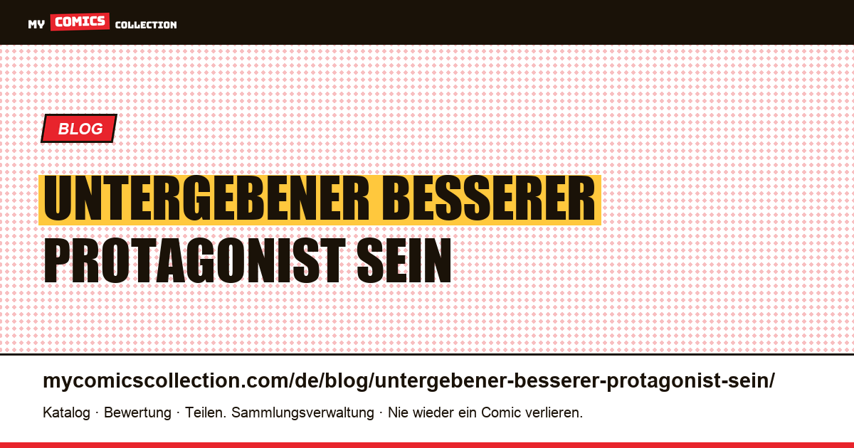 Ein Untergebener ist ein besserer Protagonist als sein Meister — Artikelillustration