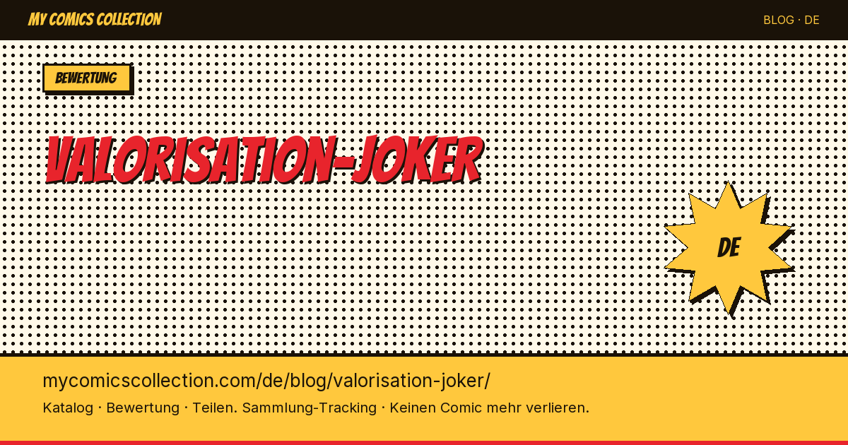 Wertermittlung des Jokers: Preise, Trends und Kaufratgeber — Artikelillustration