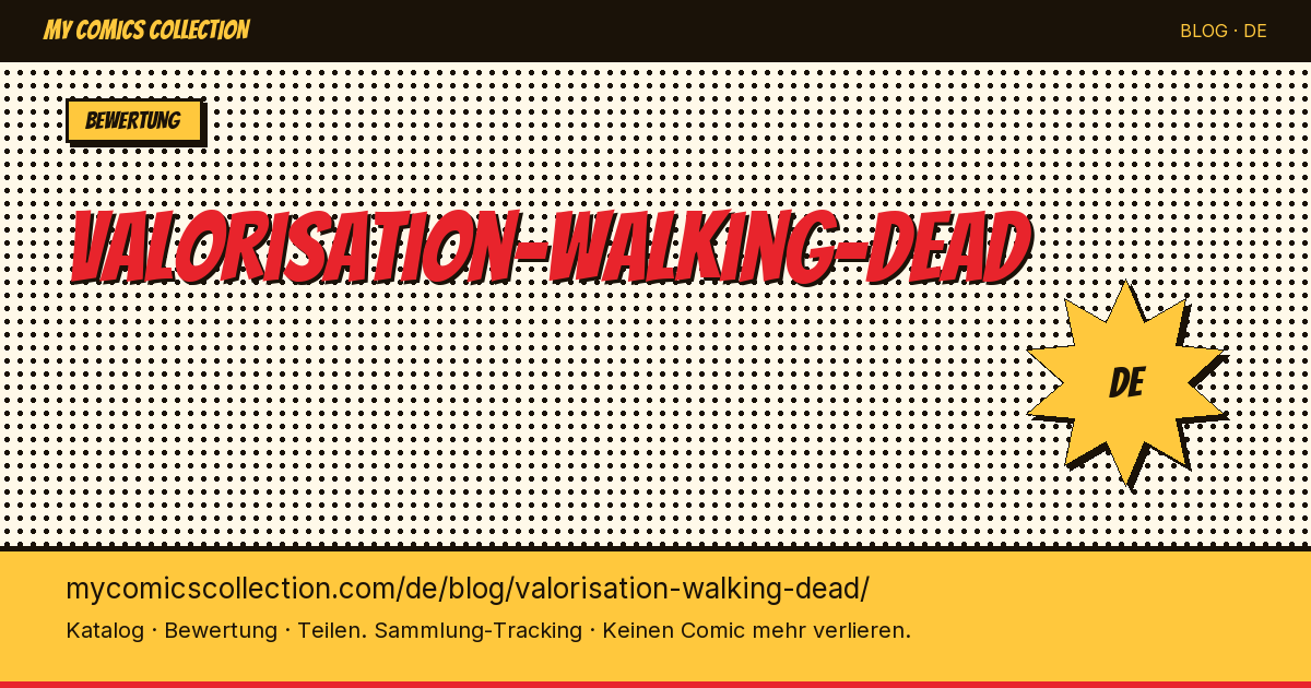Walking Dead Wertermittlung — Artikelillustration
