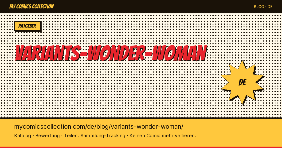 Wonder Woman Varianten — Artikelillustration