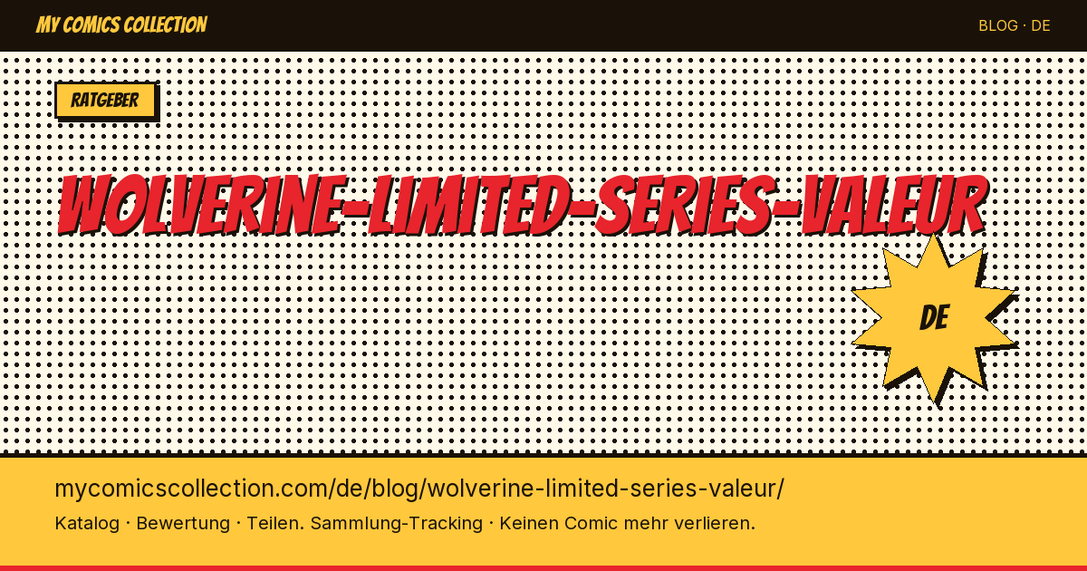 Wolverine Limited Series – Wertentwicklung — Artikelillustration