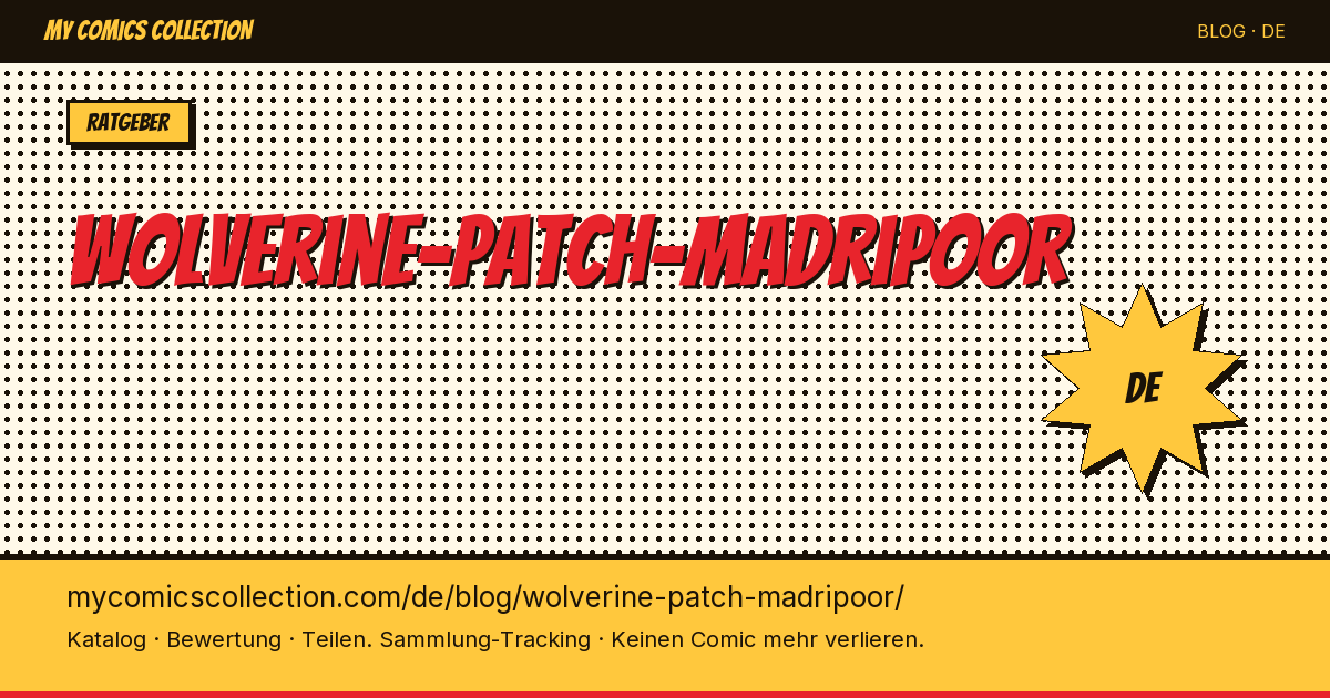Wolverine Patch Madripoor — Artikelillustration