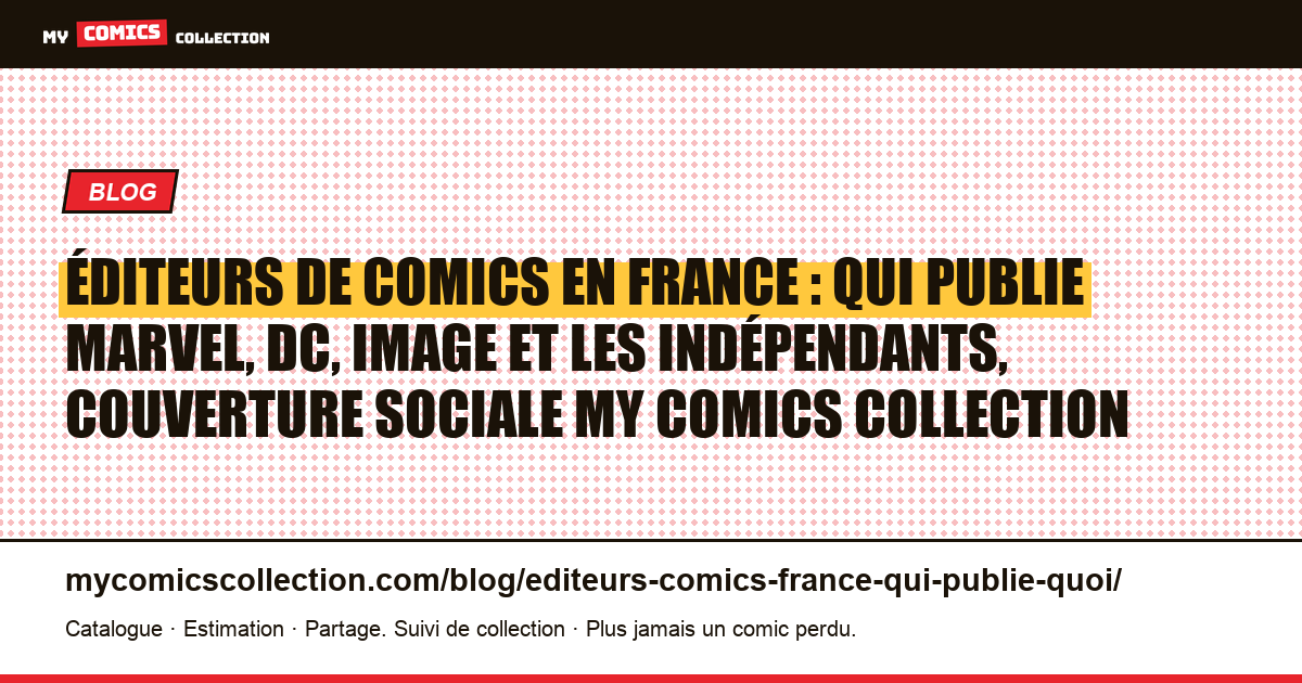 Éditeurs de comics en France : qui publie Marvel, DC, Image et les indépendants, illustration article