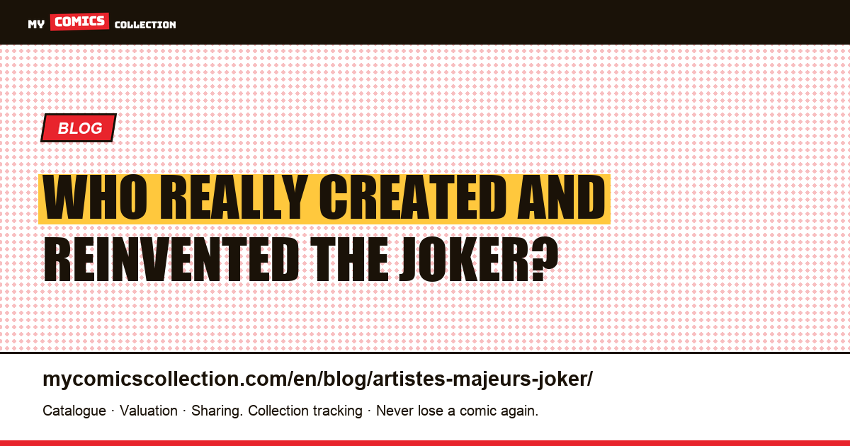The Artists Who Defined the Joker, article illustration