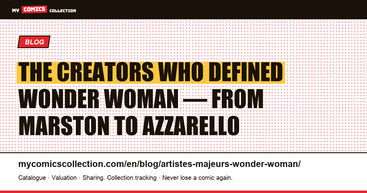 The major artists who shaped Wonder Woman, article illustration