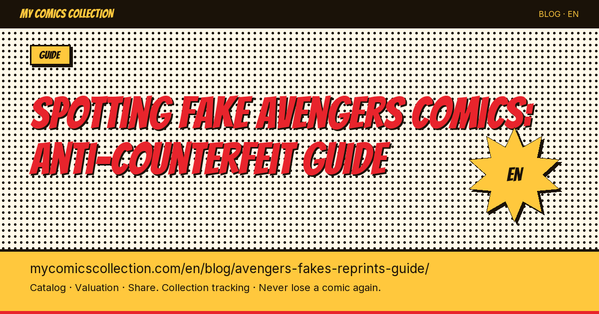 Avengers Fakes and Reprints: The Complete Identification Guide — article illustration
