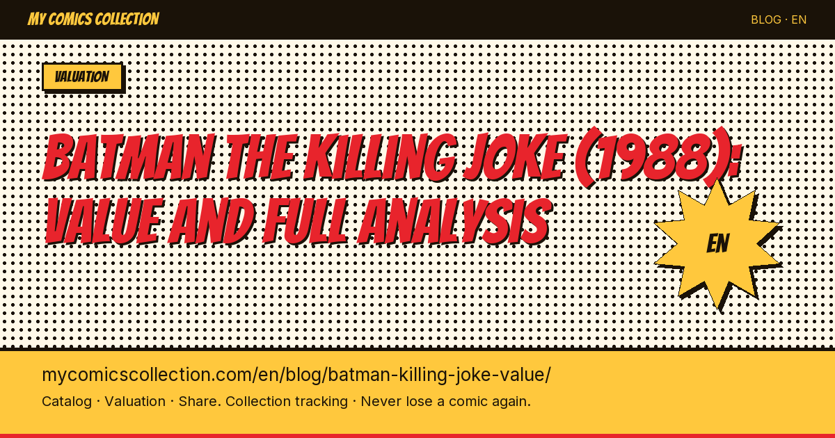 Batman: The Killing Joke (1988) — Complete Value & Price Guide by CGC Grade — article illustration
