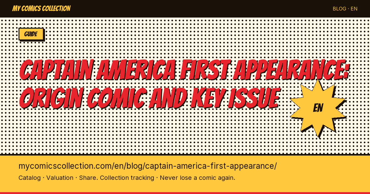 Captain America Comics #1: First Appearance, History & Collector's Value Guide — article illustration