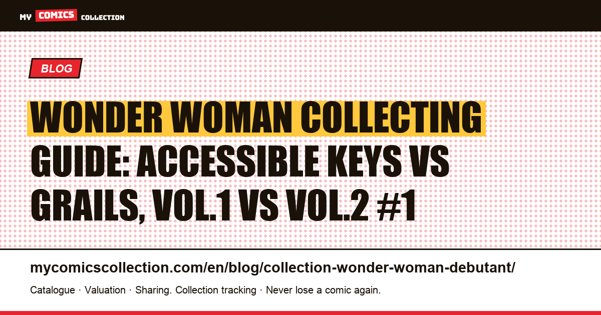 Beginner's guide to collecting Wonder Woman comics, article illustration