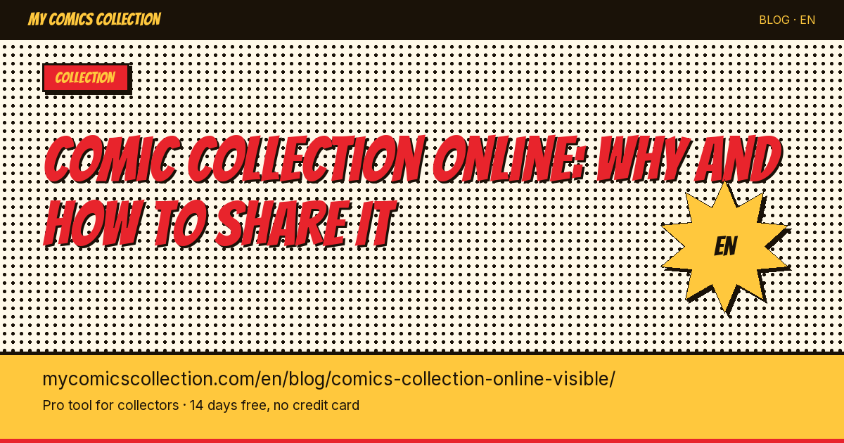 Making your comic collection visible online: why and how — article illustration