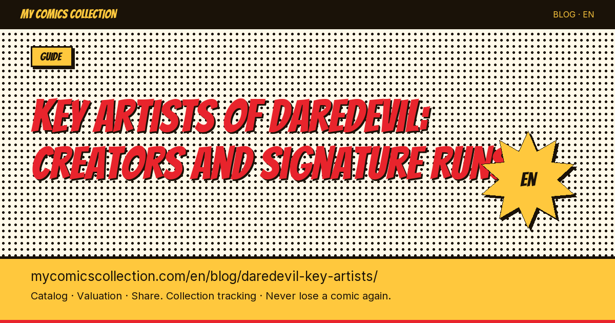 The Major Daredevil Artists: A Collector's Guide to Every Visual Era — article illustration