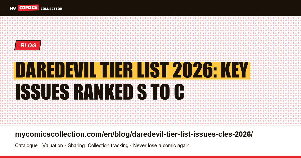 Daredevil Tier List 2026: Key Issues Ranked S, A, B, C — Prices, Budget Strategies & Born Again Spec — article illustration