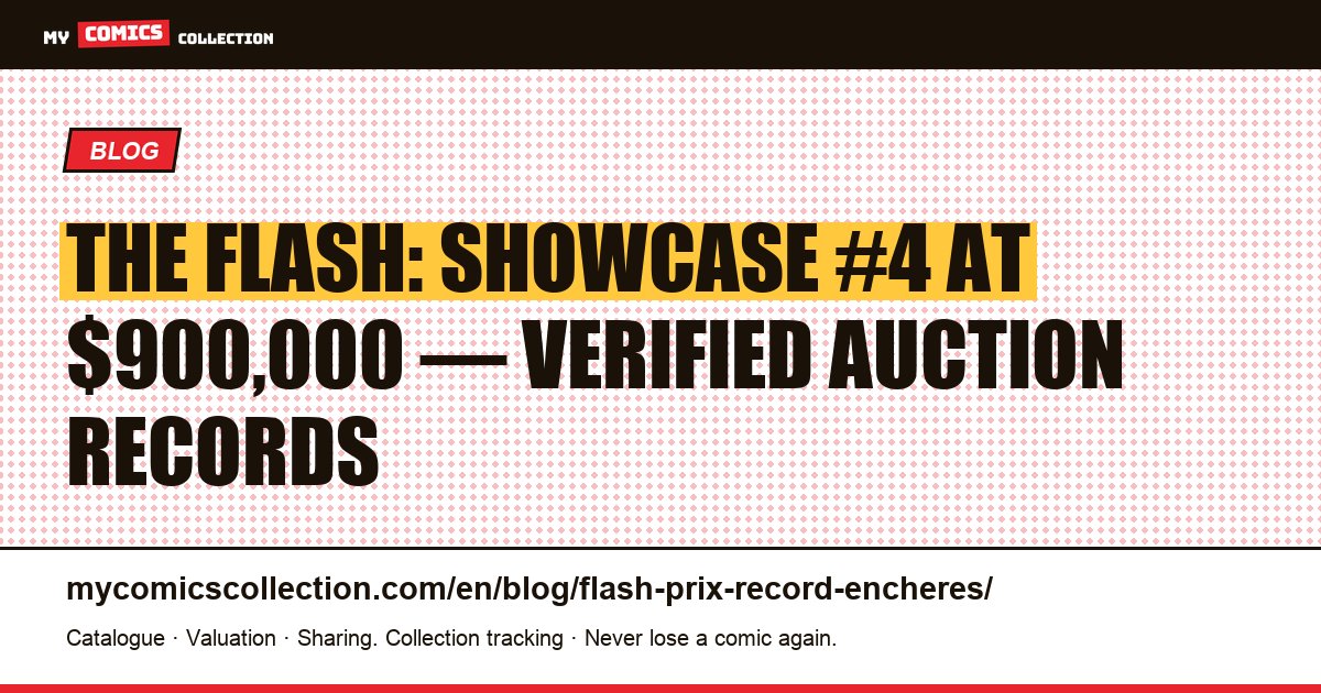 The Flash: the most expensive comics at auction, article illustration