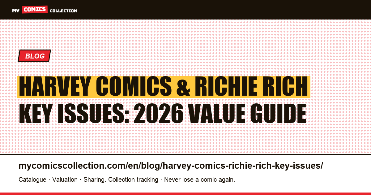 Harvey Comics and Richie Rich: the 2026 key issues guide — article illustration