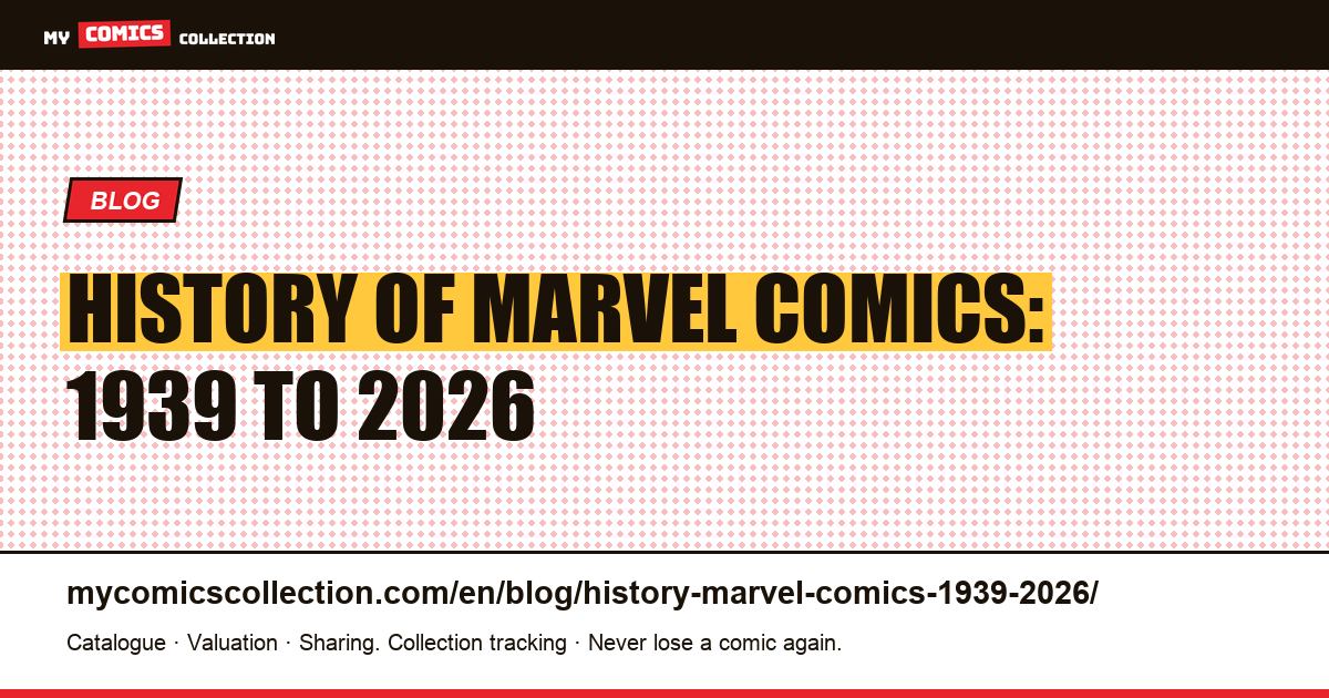 History of Marvel Comics: 1939 to 2026 — article illustration