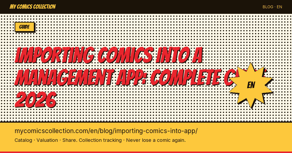 Importing Your Comic Collection Into an App: Where to Start — article illustration