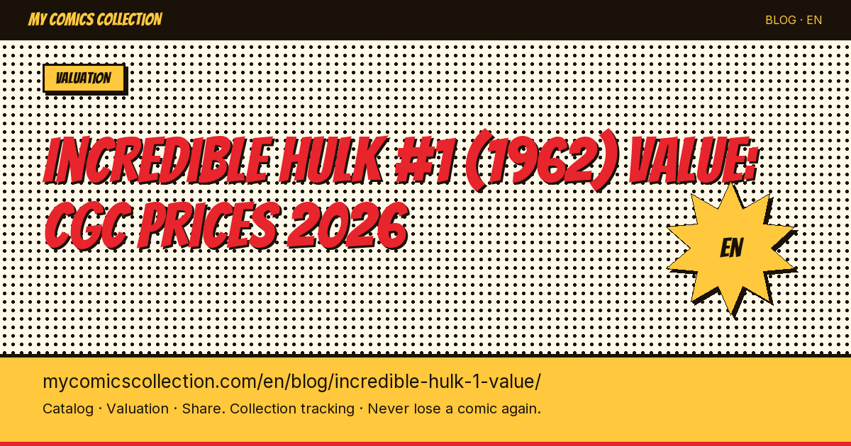 How Much Is Incredible Hulk #1 Worth in 2026? — article illustration