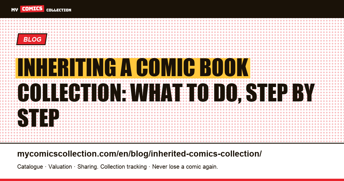 Inheriting a comic book collection: what to do, step by step, article illustration