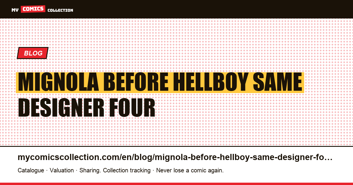 Mignola before Hellboy: the same designer four times cheaper — article illustration