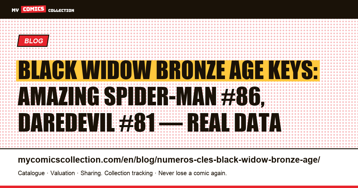 Black Widow: Bronze Age key issues, article illustration