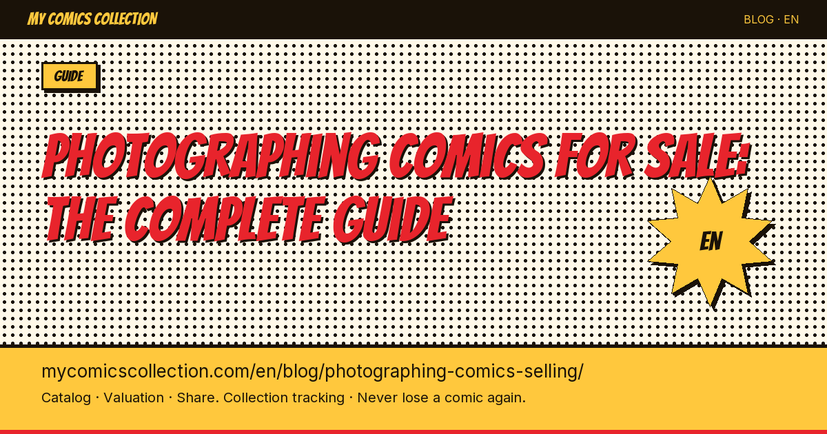 How to photograph your comics to sell them better — article illustration