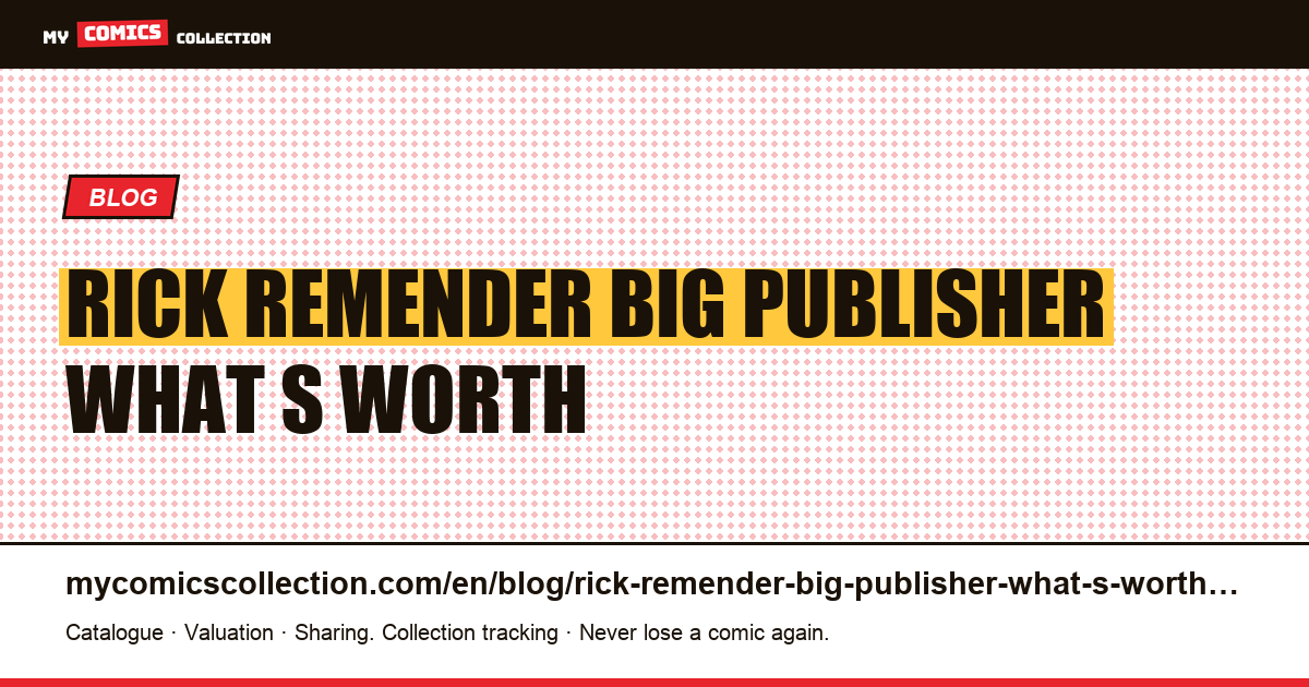Rick Remender at the big publisher: what's worth the detour — article illustration