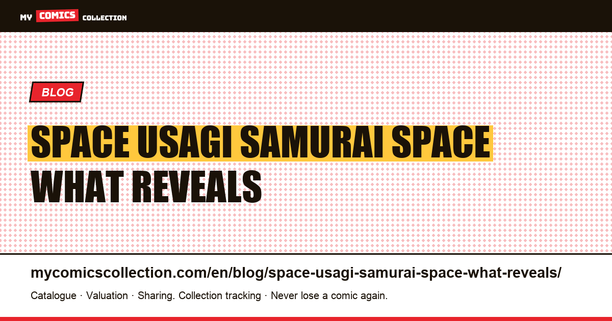 Space Usagi: the samurai in space, and what it reveals — article illustration