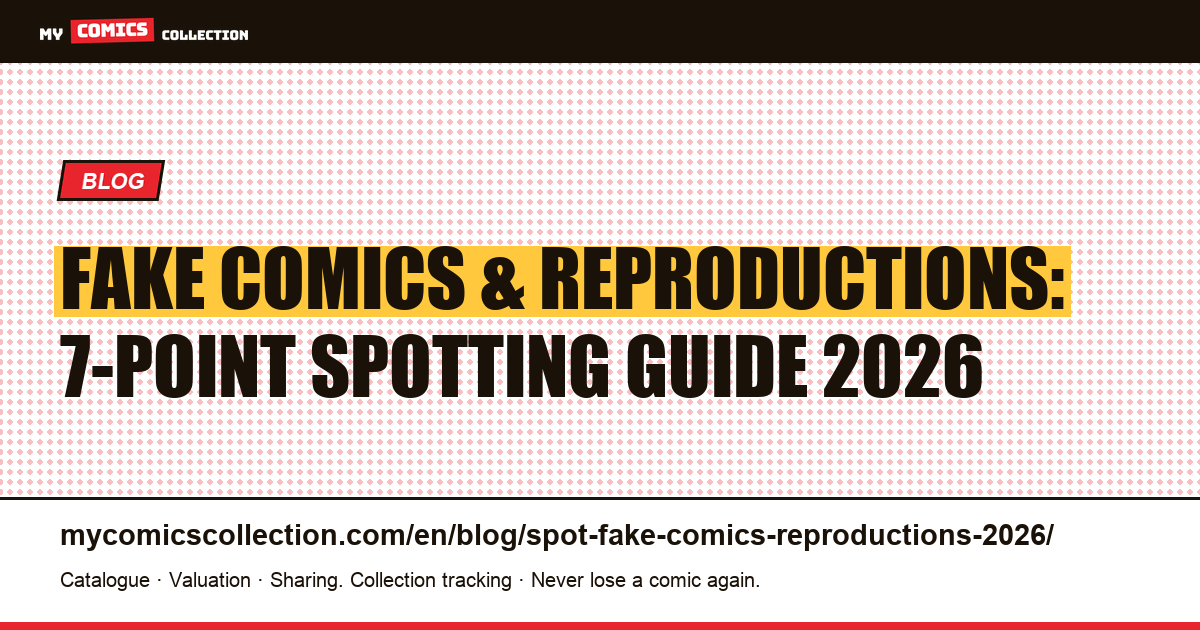 Fake Comics and Reproductions: How to Spot the Trap in 2026 — article illustration