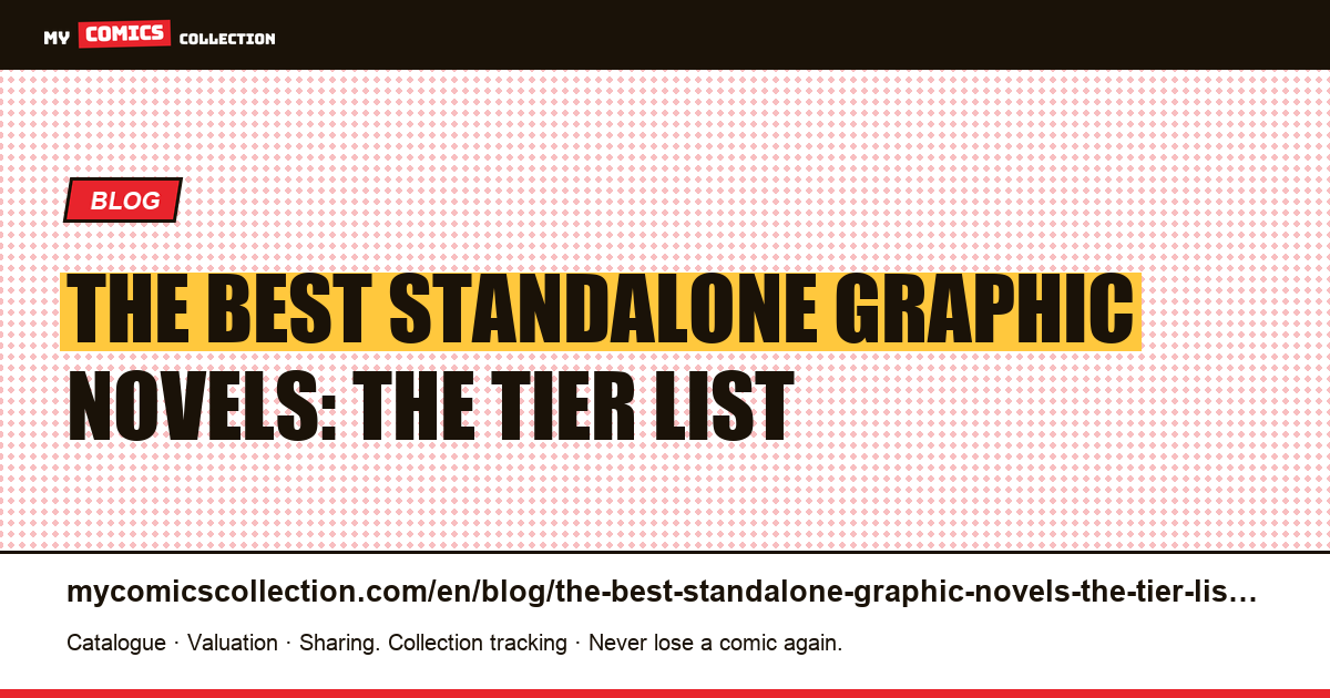 The best standalone graphic novels: the tier list — article illustration