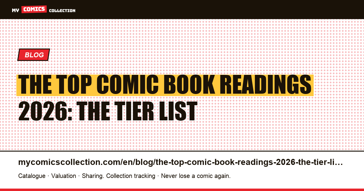 The top comic book readings 2026: the tier list — article illustration