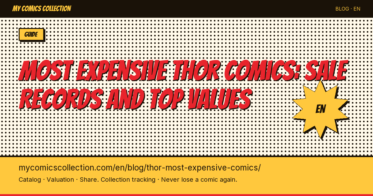 The Most Expensive Thor Comics: Auction Records & Price Guide — article illustration
