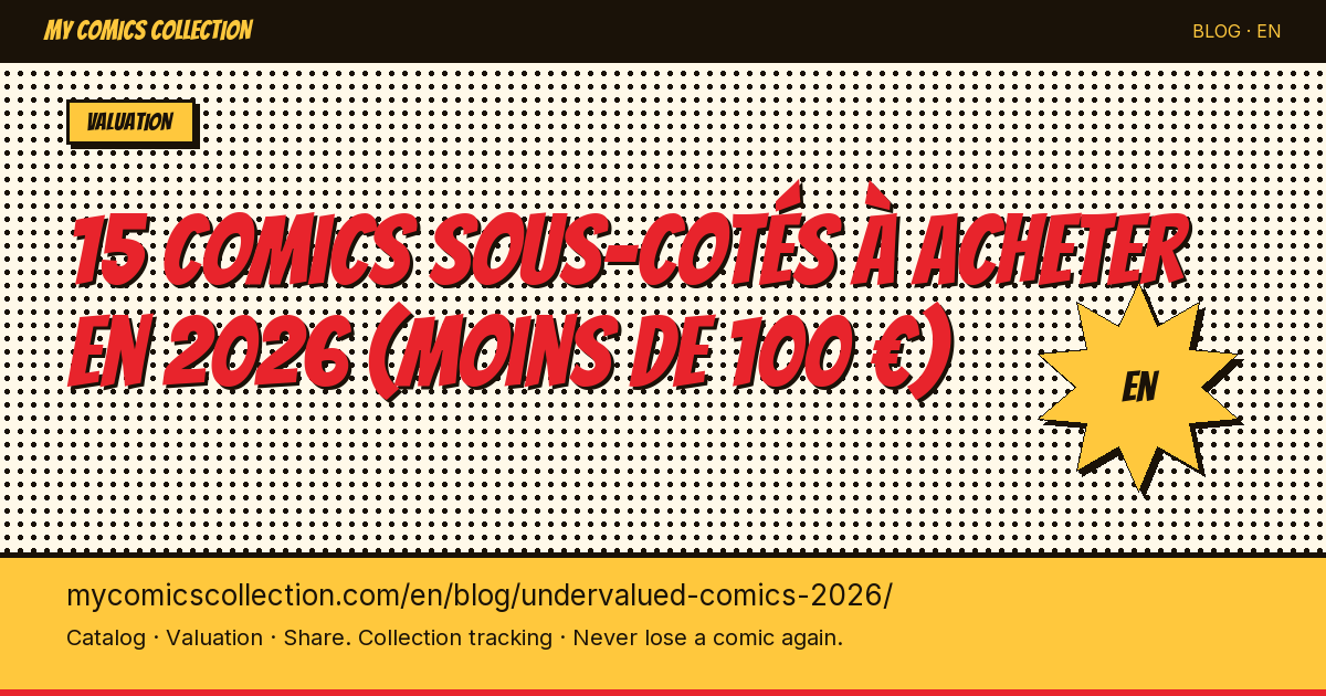 15 Undervalued Comics to Buy in 2026: Key Issues Under $100 With Real Upside — article illustration