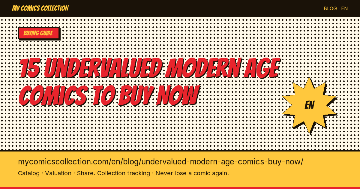 15 Modern Age Sleeper Comics: Undervalued Keys With Real Upside — article illustration