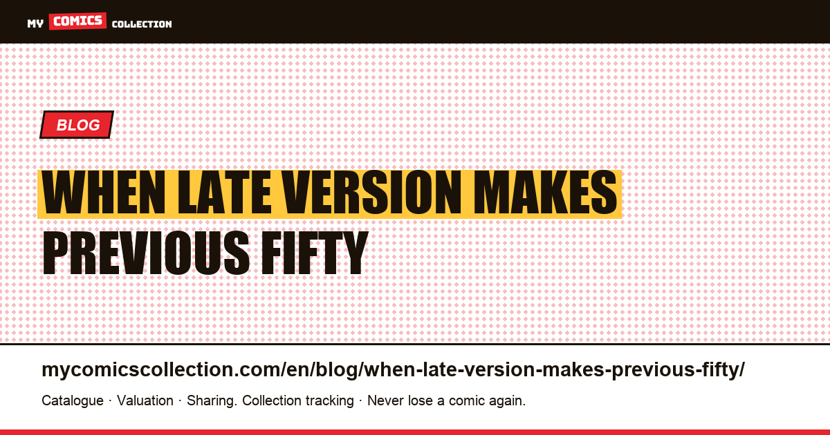 When a late version makes the previous fifty unreadable — article illustration