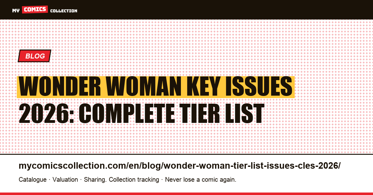Wonder Woman Key Issues Tier List 2026: S, A, B & C Rankings for Collectors — article illustration