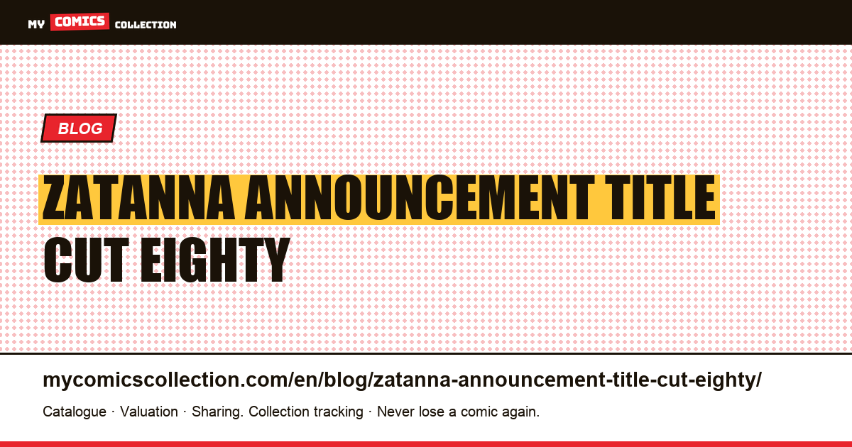 Zatanna: the announcement title cut to eighty characters — article illustration