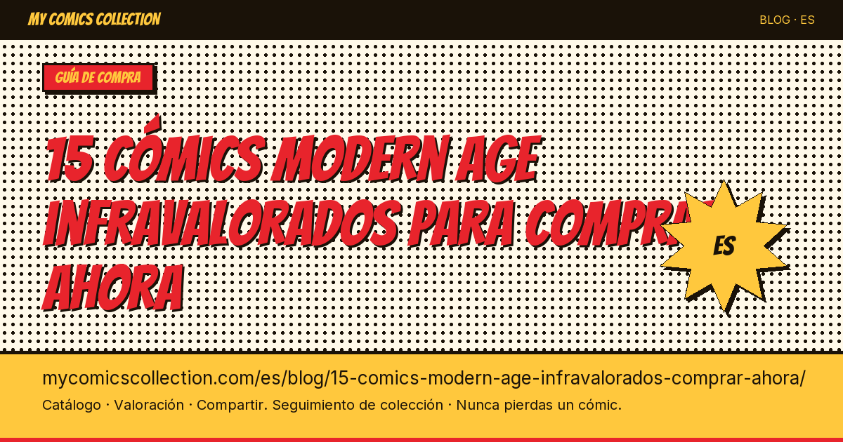 15 cómics Modern Age infravalorados para comprar ahora — ilustración del artículo